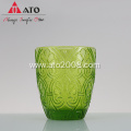 Green water drinking goblet wine glass for wedding